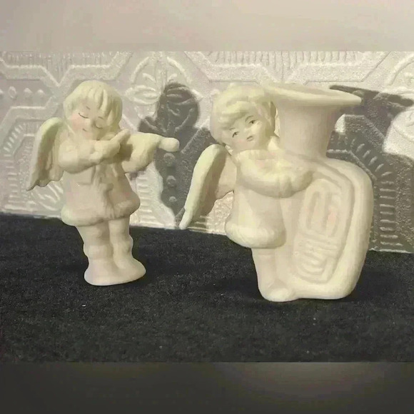 Vintage RUSS  Christmas Porcelain Angels - Picture 1 of 11
